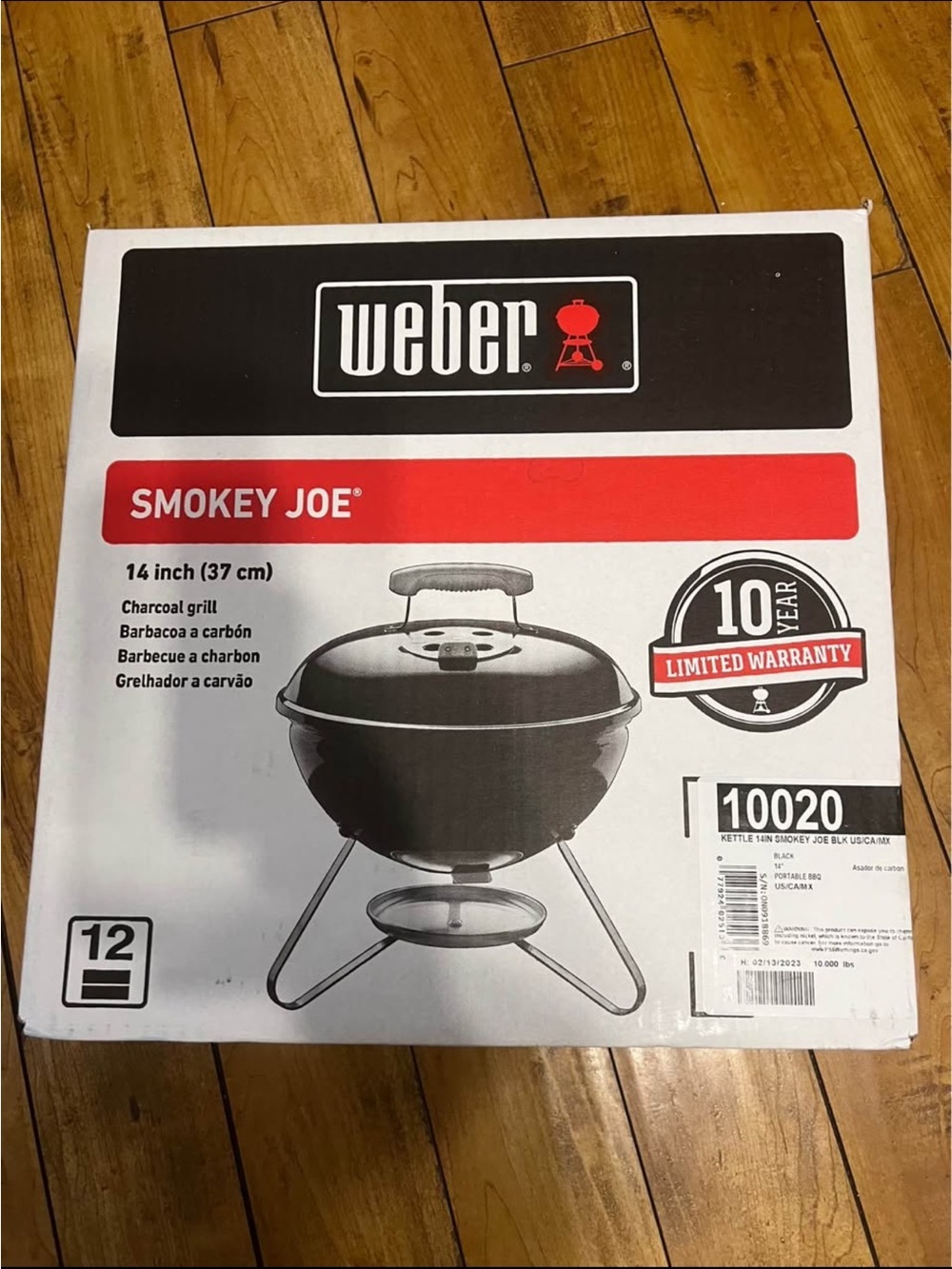 Weber Smokey Joe 14-inch Charcoal Grill - Black